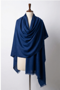 Slate Blue Himalayan Handmade Pashmina Shawl