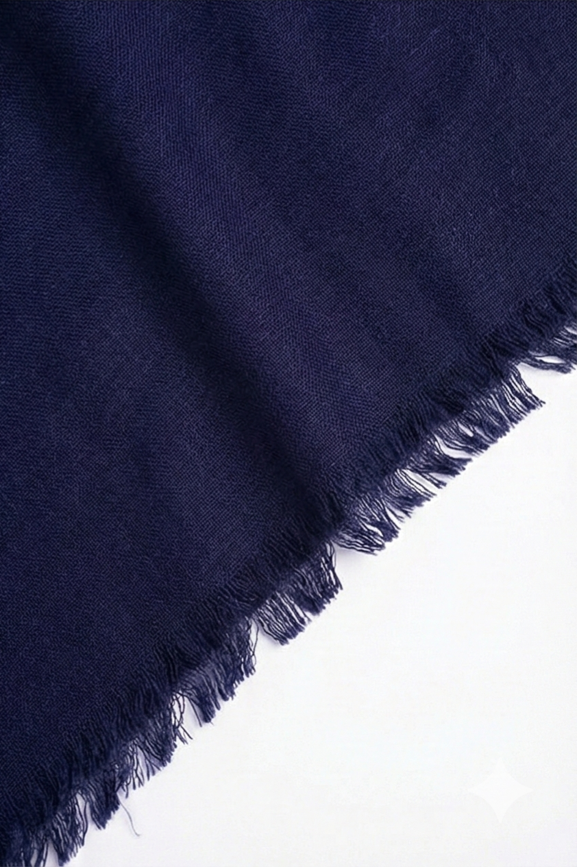 Navy Blue himalayan handmade pashmina shawl