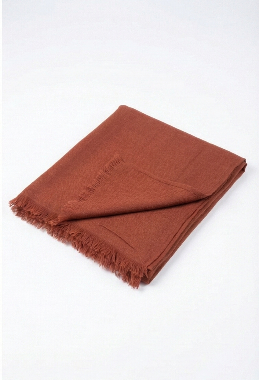 Dusty Peach Himalayan Handmade Pashmina Shawl
