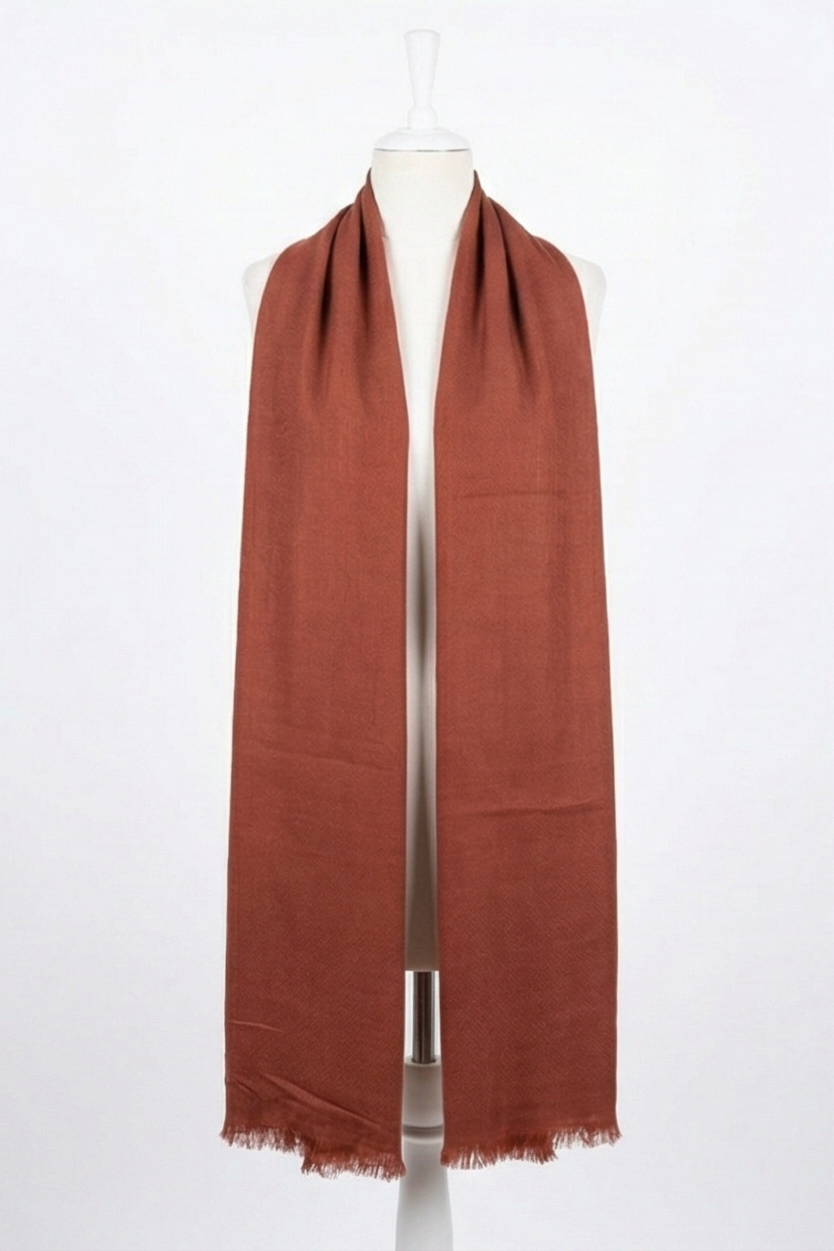 Dusty Peach Himalayan Handmade Pashmina Shawl