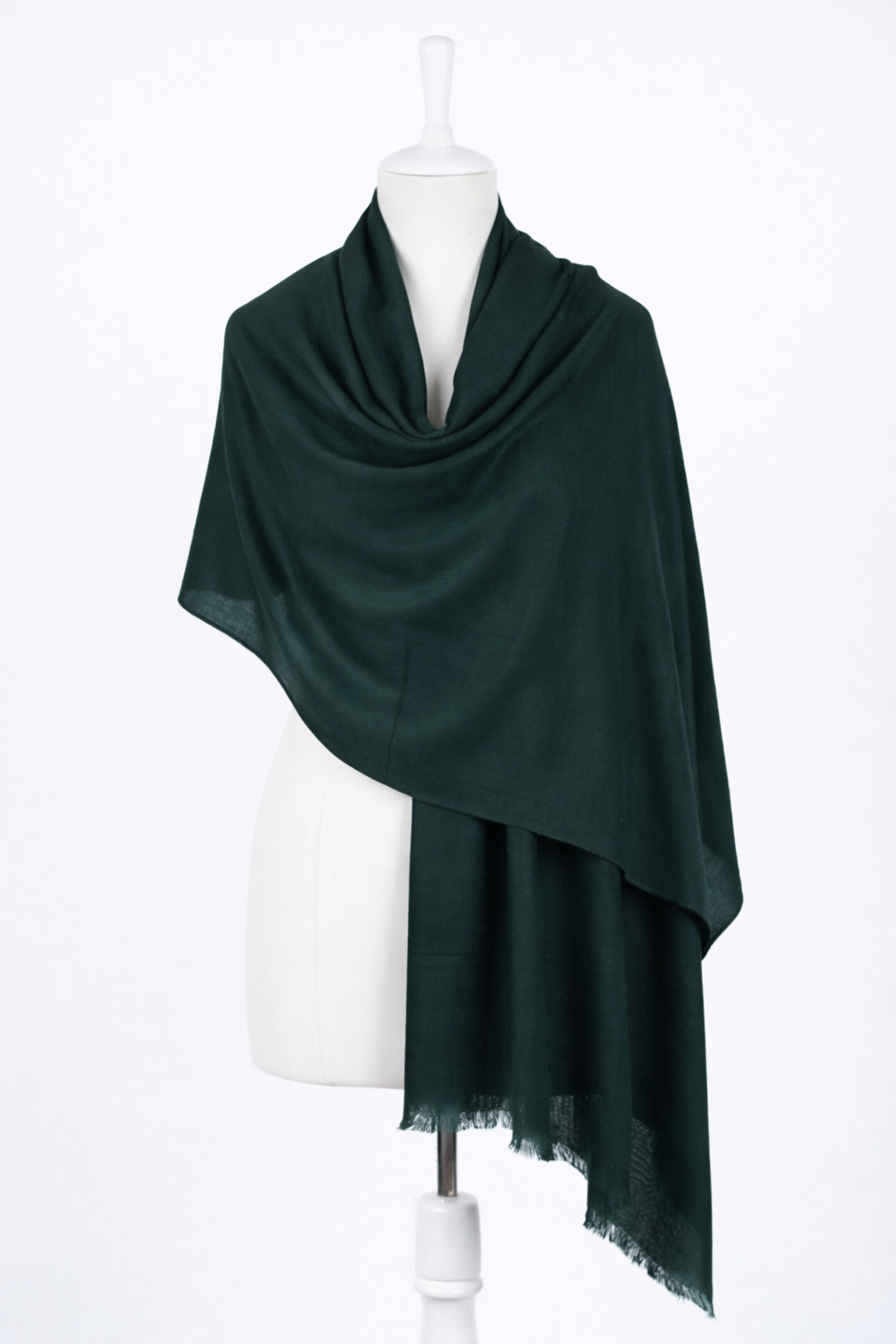 Dark Green Himalayan Handmade Pashmina Shawl