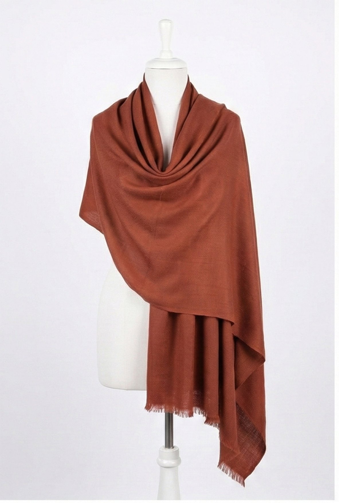 Dusty Peach Himalayan Handmade Pashmina Shawl