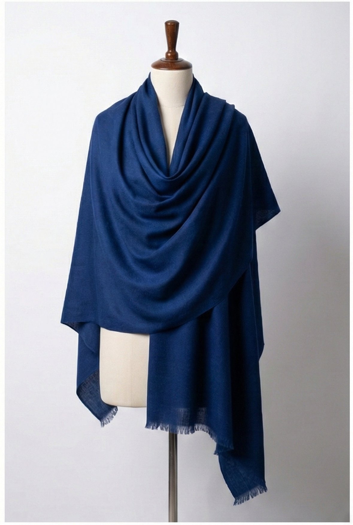 Slate Blue Himalayan Handmade Pashmina Shawl